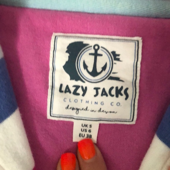 Cute and comfy Lazy Jacks 1/4 zip - Picture 2 of 5